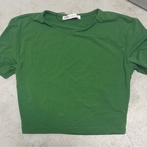 Zara Emerald Green Crop Top